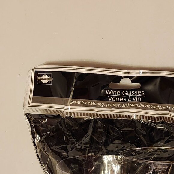 2 PC Plastic Champagne Wine Glasses Plastic Reusable BNIP - Picture 5 of 6